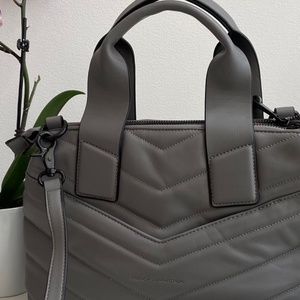 French Connection Freda Mount Fuji Faux Leather Satchel